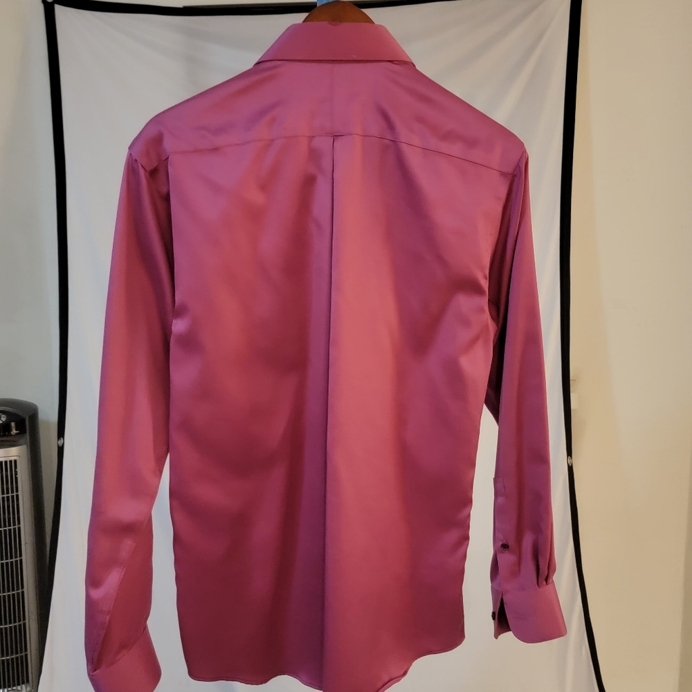 Murano long sleeve dress shirr